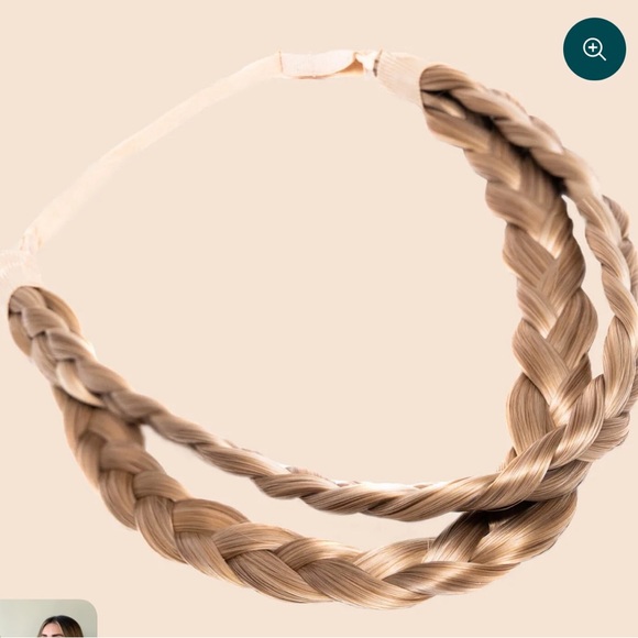 Double Lulu Two Stand Braided Hair Headband Madison Braids - Picture 1 of 8